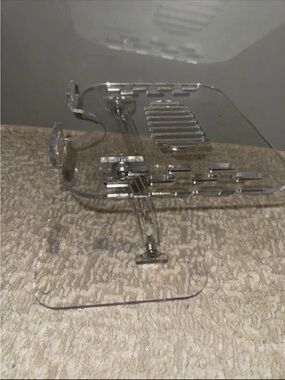 Clear Acrylic Adjustable laptop Stand - Home Accents